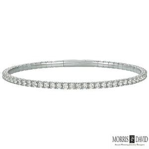 5.00 Carat Natural Diamond Flexible Bangle